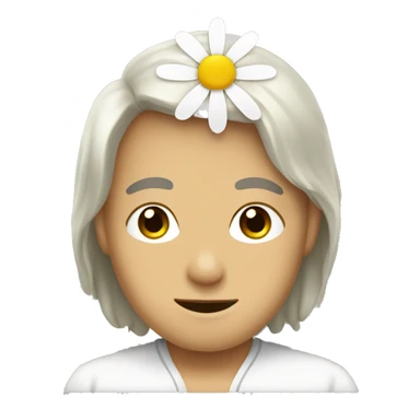 Yesenin with chamomile sticker