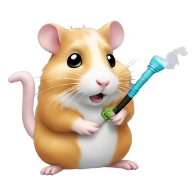 hamster with Hookah sticker
