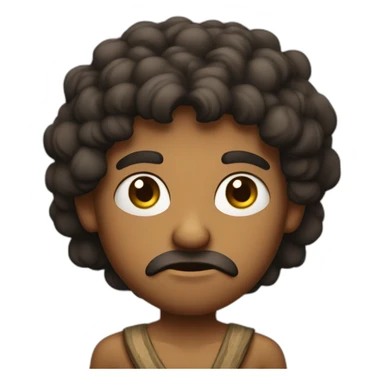 angry, young, ancient israelite man, olive skin sticker