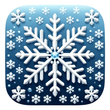 Snowflakes falling sticker