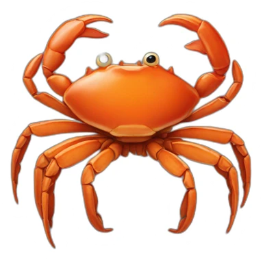 Crab on a spider sticker