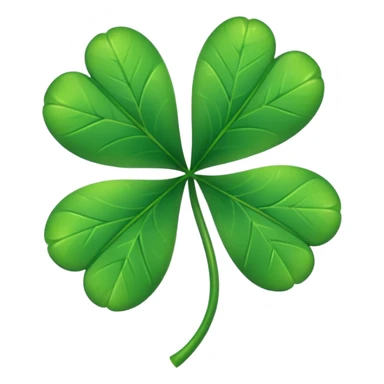 Make a Emoji of five leaf clover only not the lipstick only the 5 leaf clover sticker