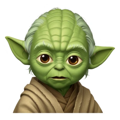 Yoda talking while facing to th right sticker