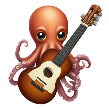 Octopus with an instrument  sticker