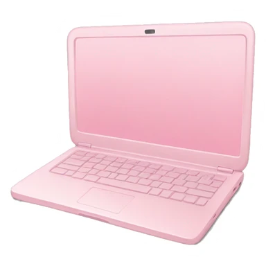 Soft pink laptop sticker