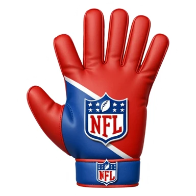  #1 glove nfl thumbs up   in blue (#00A3E0) and red (#F9423A)  sticker