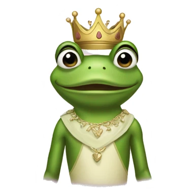 Frog princess  sticker