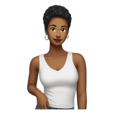 v-neck tank top sticker