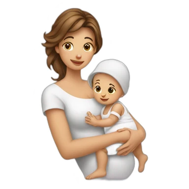Femme italienne et son bébé sticker