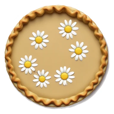 pie and daisies sticker