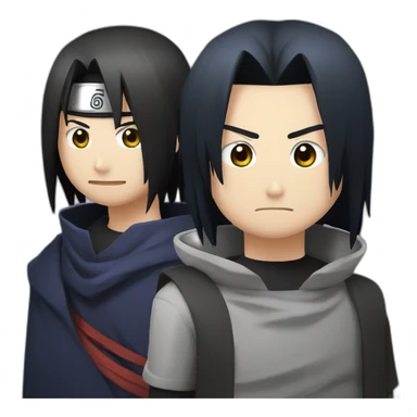 Itachi and sasuke sticker