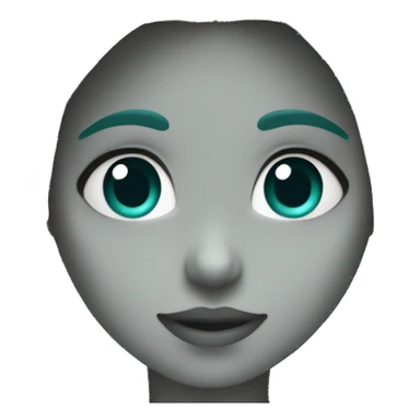 Dark teal matte heart sticker