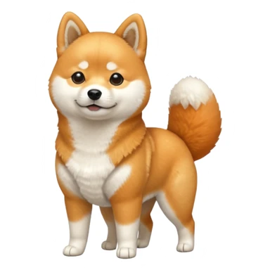 a full body of cute shiba sticker