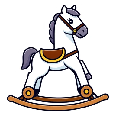 rocking horse sticker