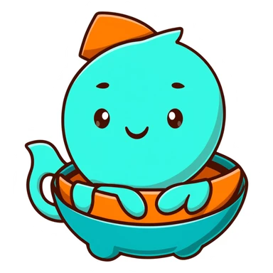 teal platerplus sticker