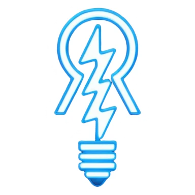 neon cyberpunk-themed icon representing awareness sticker