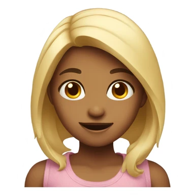 Girl shaking head sticker