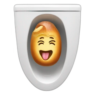 brioche in the toilet sticker