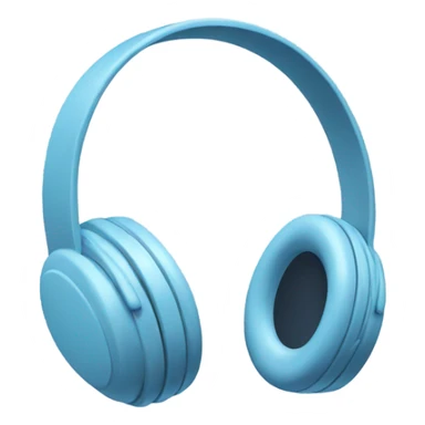 pastel blue headphone sticker