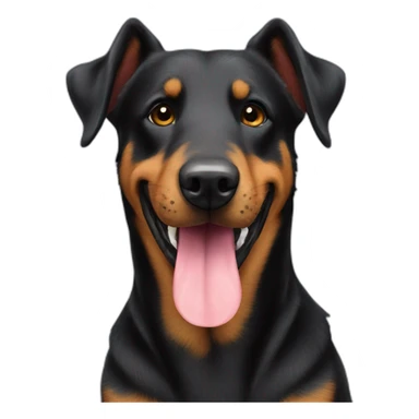 Beauceron dog happy sticker