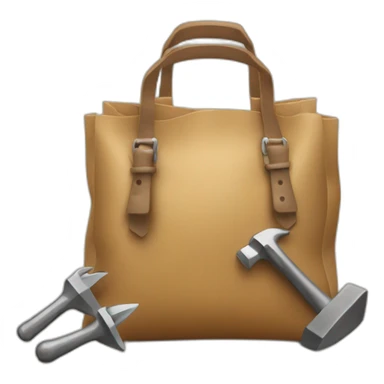a bag with 5 claw hammers sticking out sticker