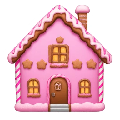 Pink gingerbread house  sticker