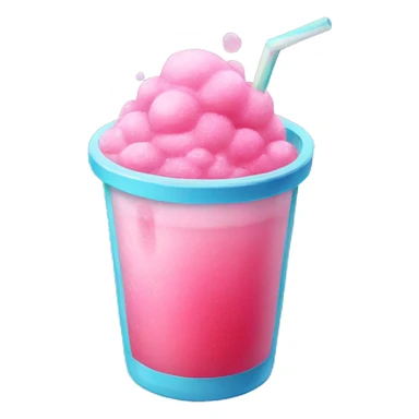 Pink slushie sticker