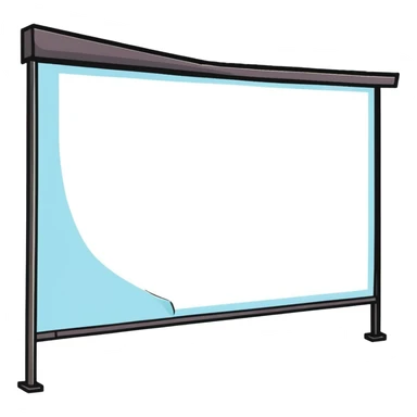 bulletin board with sticky notes pinned to it sticker