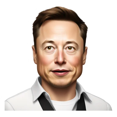 elon musk with a parrot  sticker