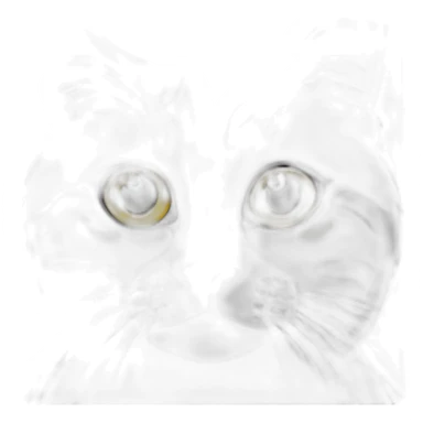 Silver marble Scottish straight cat with yellow eyes sticker