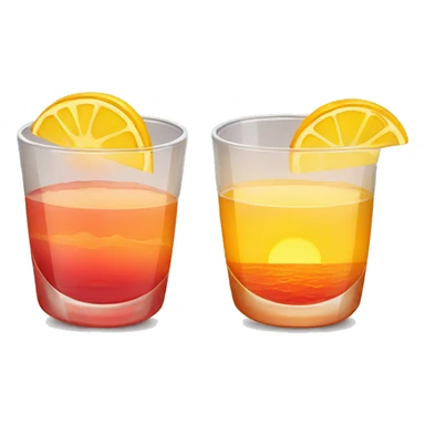 Tequila and sunrise sticker