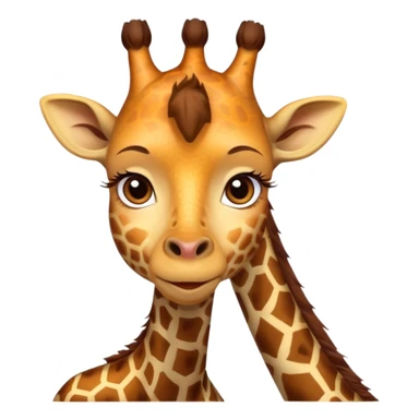 Woman with a giraffe neck  sticker