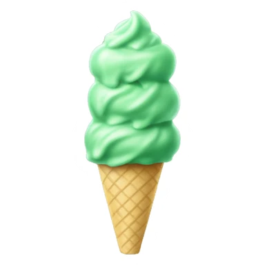 un helado verde menta sticker