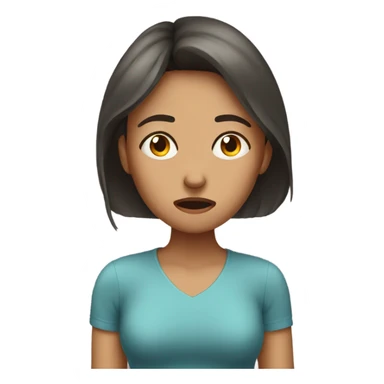 Girl with a migraine sticker