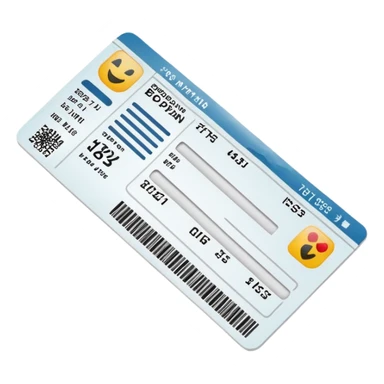 boarding pass sticker