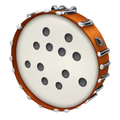 tambourine with metal jingles sticker