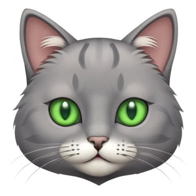 Cat with an emotionless face sticker