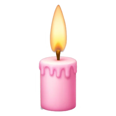 light pink candle sticker