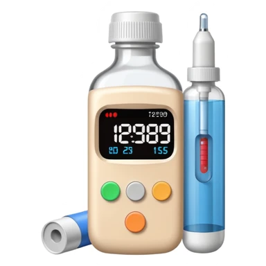 insulina e medidor de glicose sticker