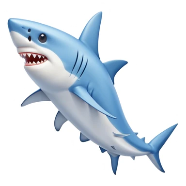 Shark with blue nike shoes  sticker