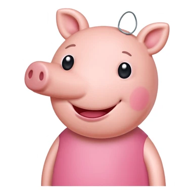 Peppa Pig smiling sticker