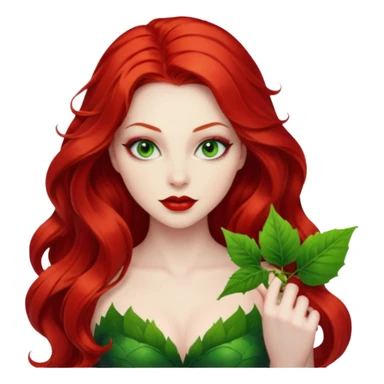 poison ivy face only sticker