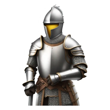 Knight in shining armor in a movie sticker