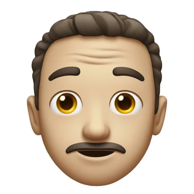 squinted eyes looking to the side sticker