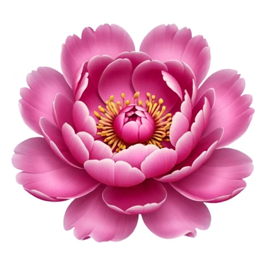 Create a peony flower emoji sticker
