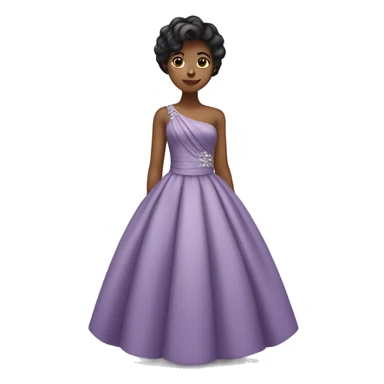 girl in elegant dress sticker