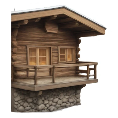 Austrian alpine cabin sticker