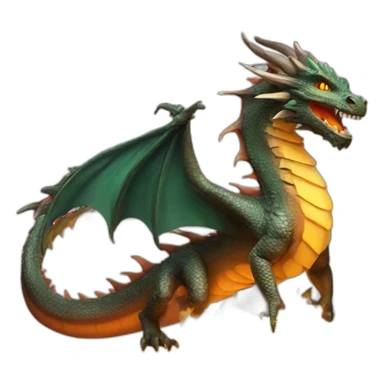 Dragon crache feu sticker