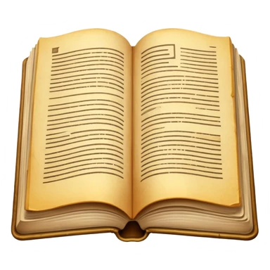 open book with readable pages sticker