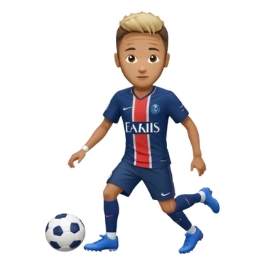 Nry dribbling a ball With a psg Shirt on in 2018 sticker
